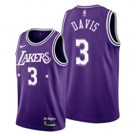 Dres Los Angeles Lakers Anthony Davis 3 Nike 2021-22 City Edition Throwback 60s Swingman